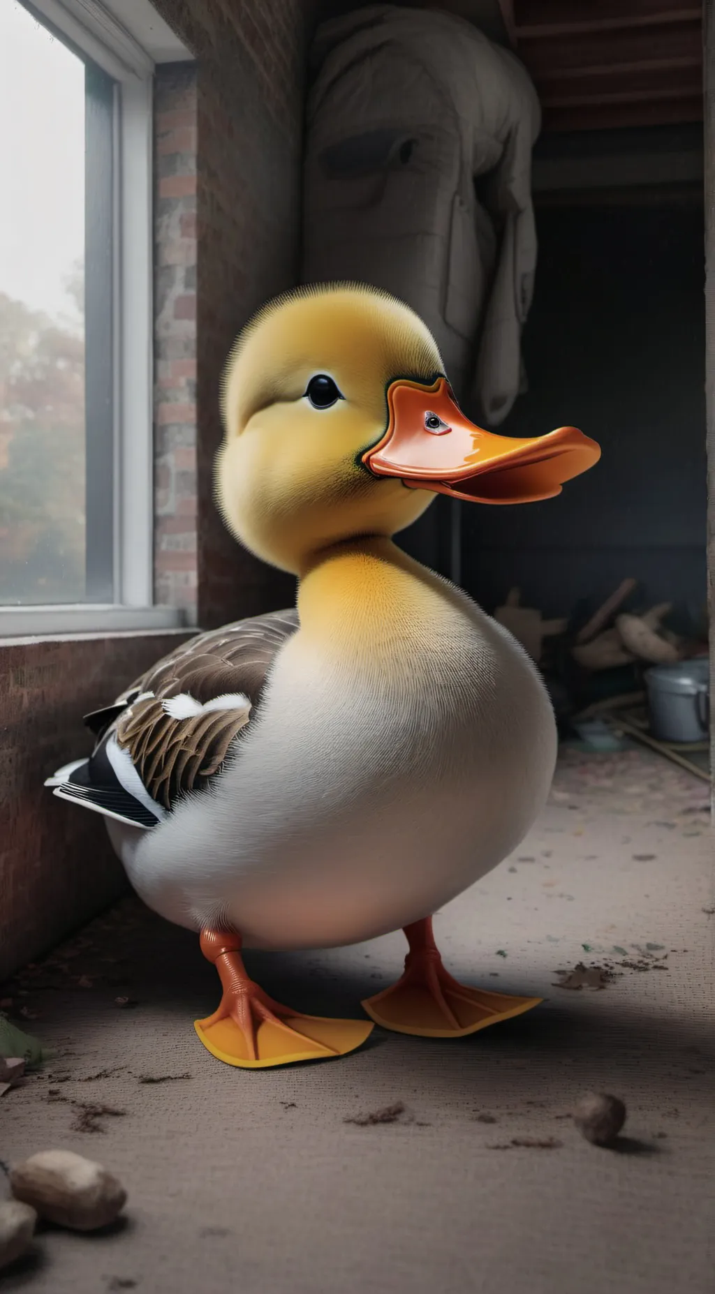 ai character: duck background