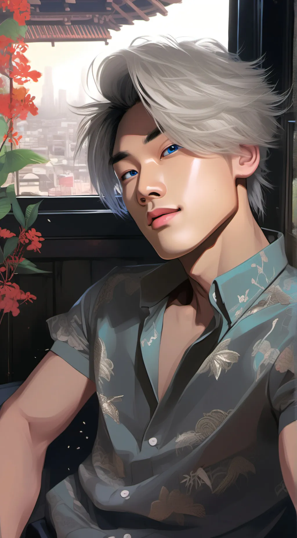 ai character: Alan  background