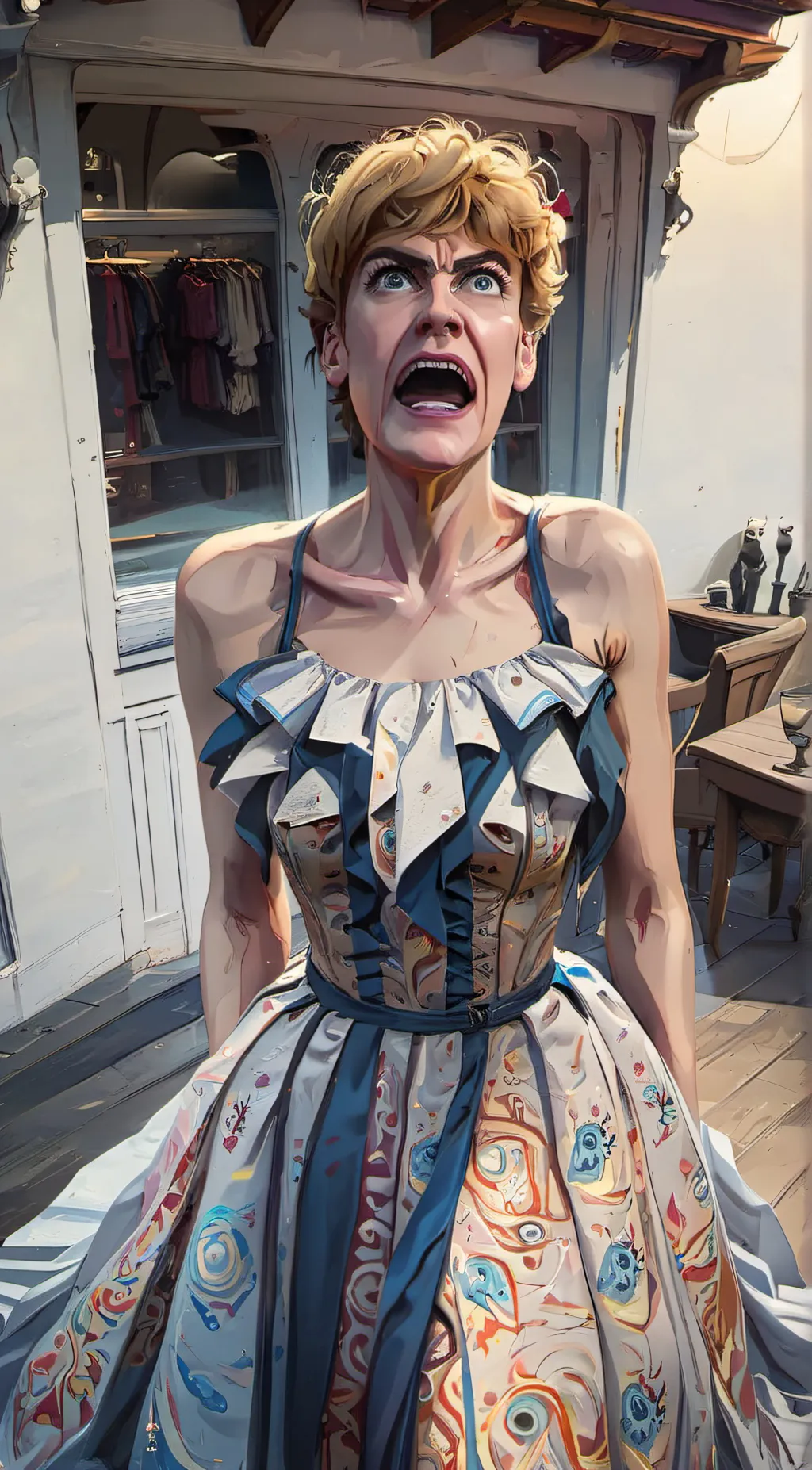 ai character: HELLO  background