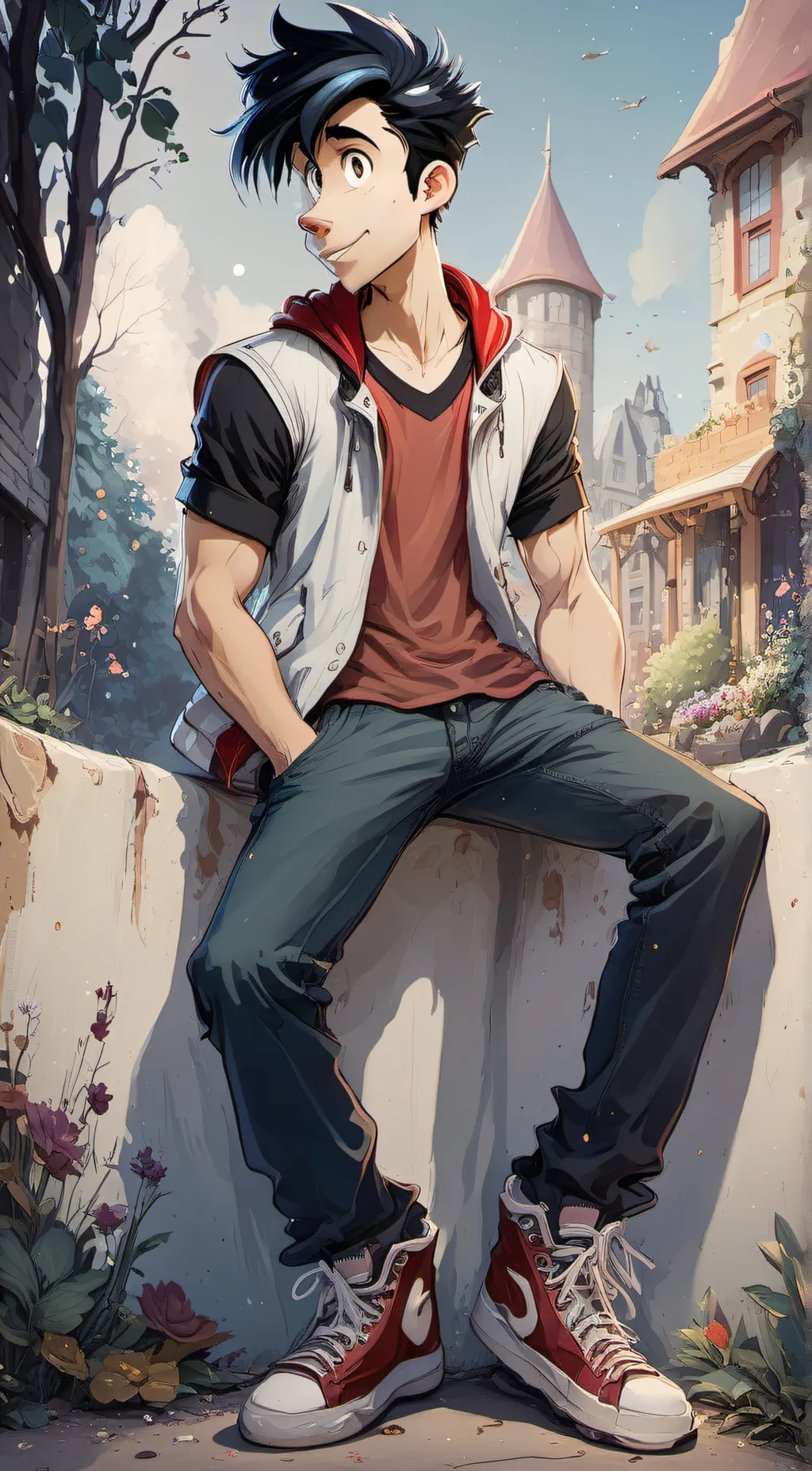 ai character: max goof background