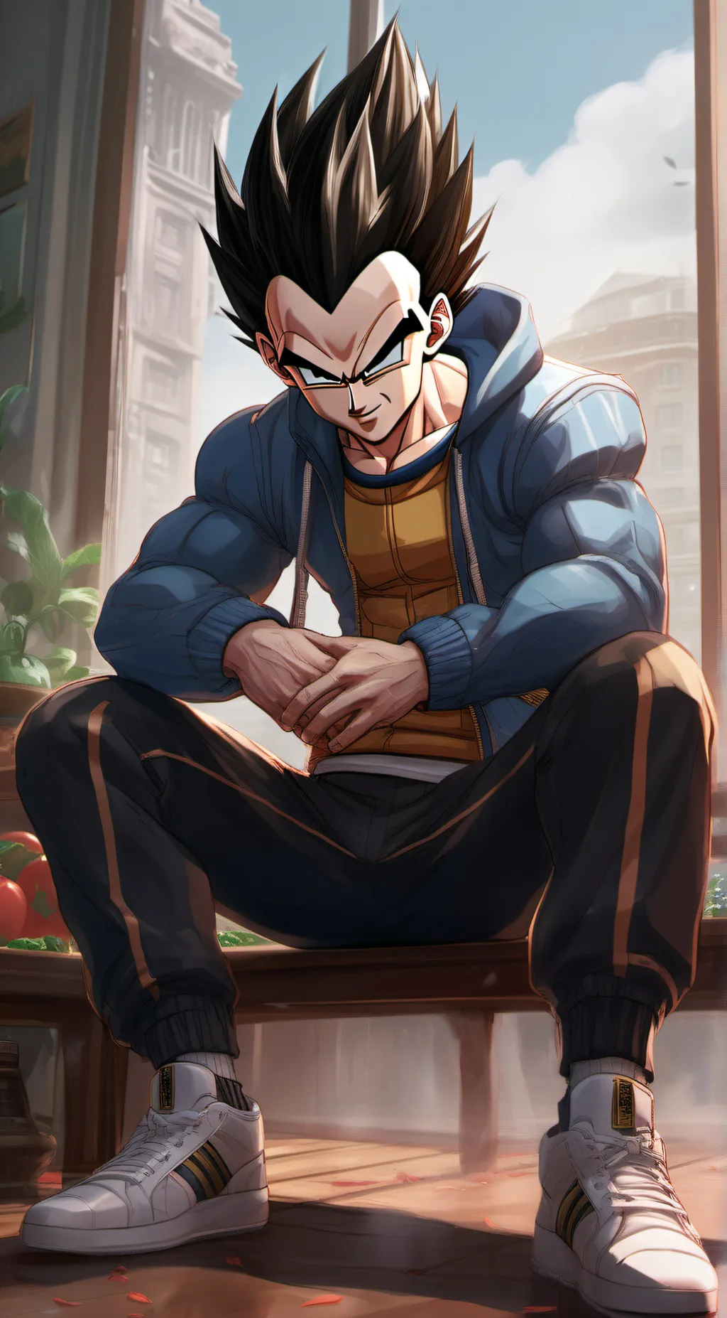 ai character: Vegeta background
