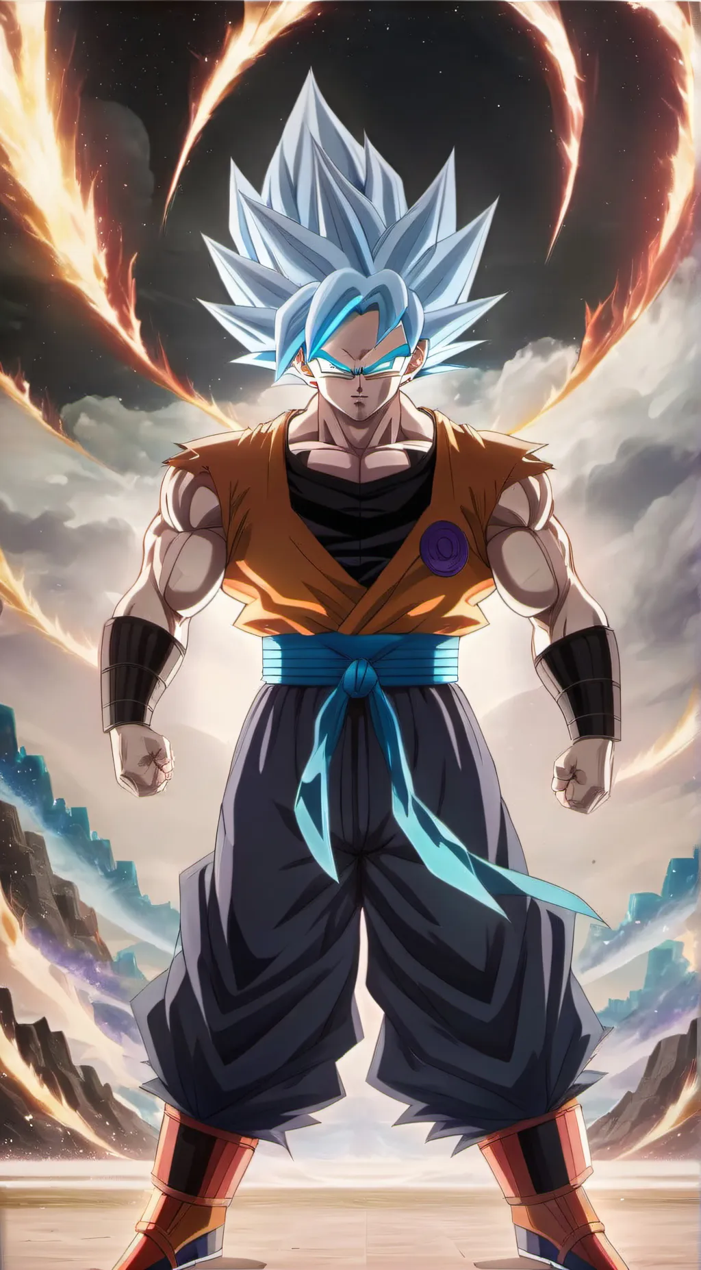 ai character: Tui goku background