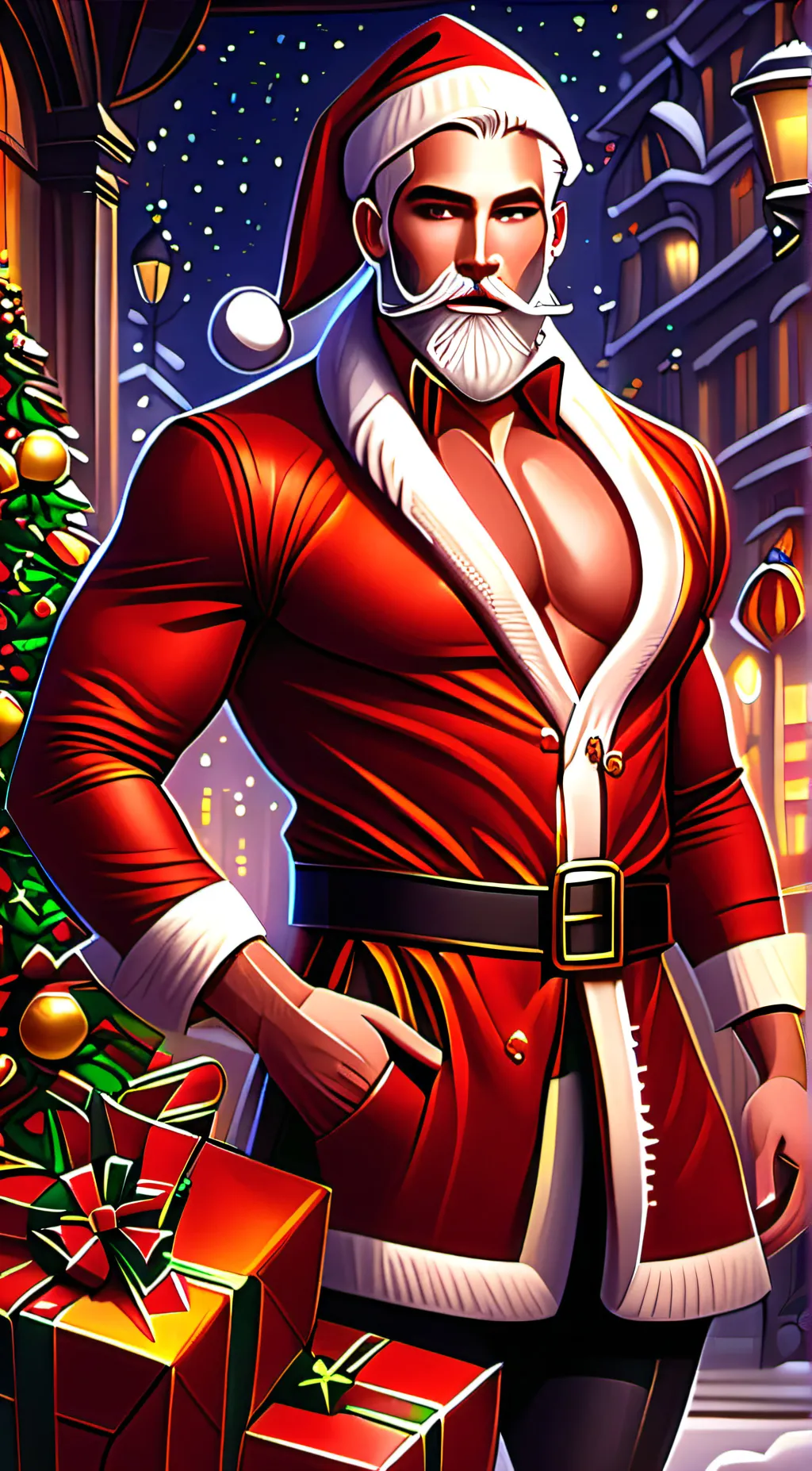 ai character: santa background