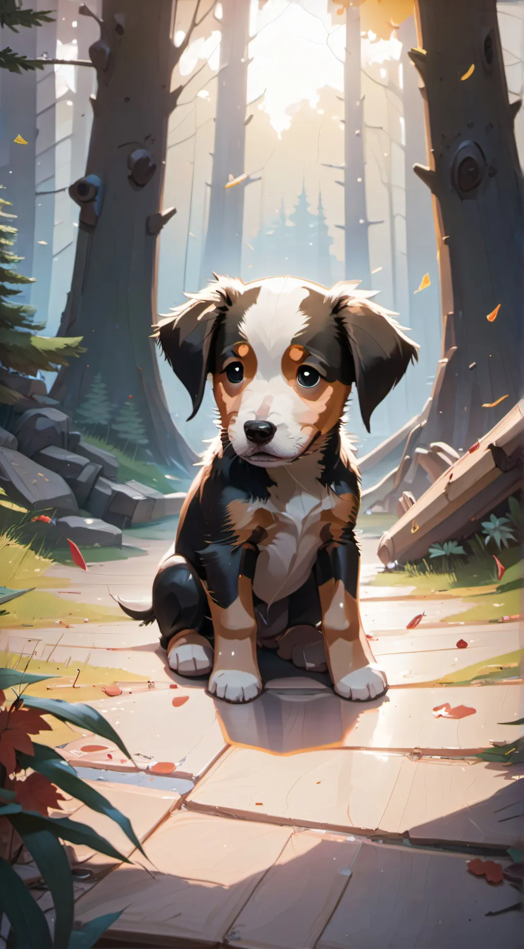 ai character: lucky background