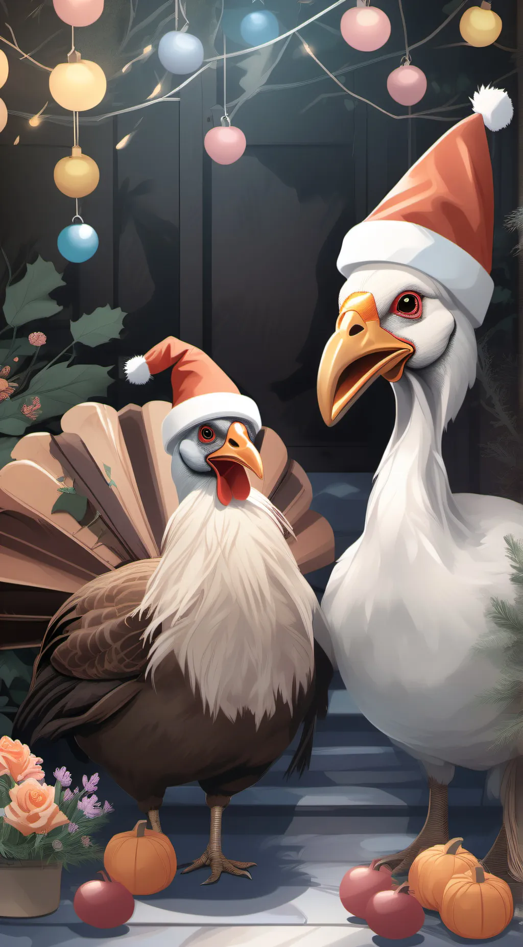 ai character: Holiday  background