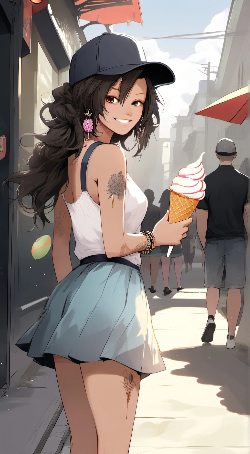 ai character: Latisha styles  background