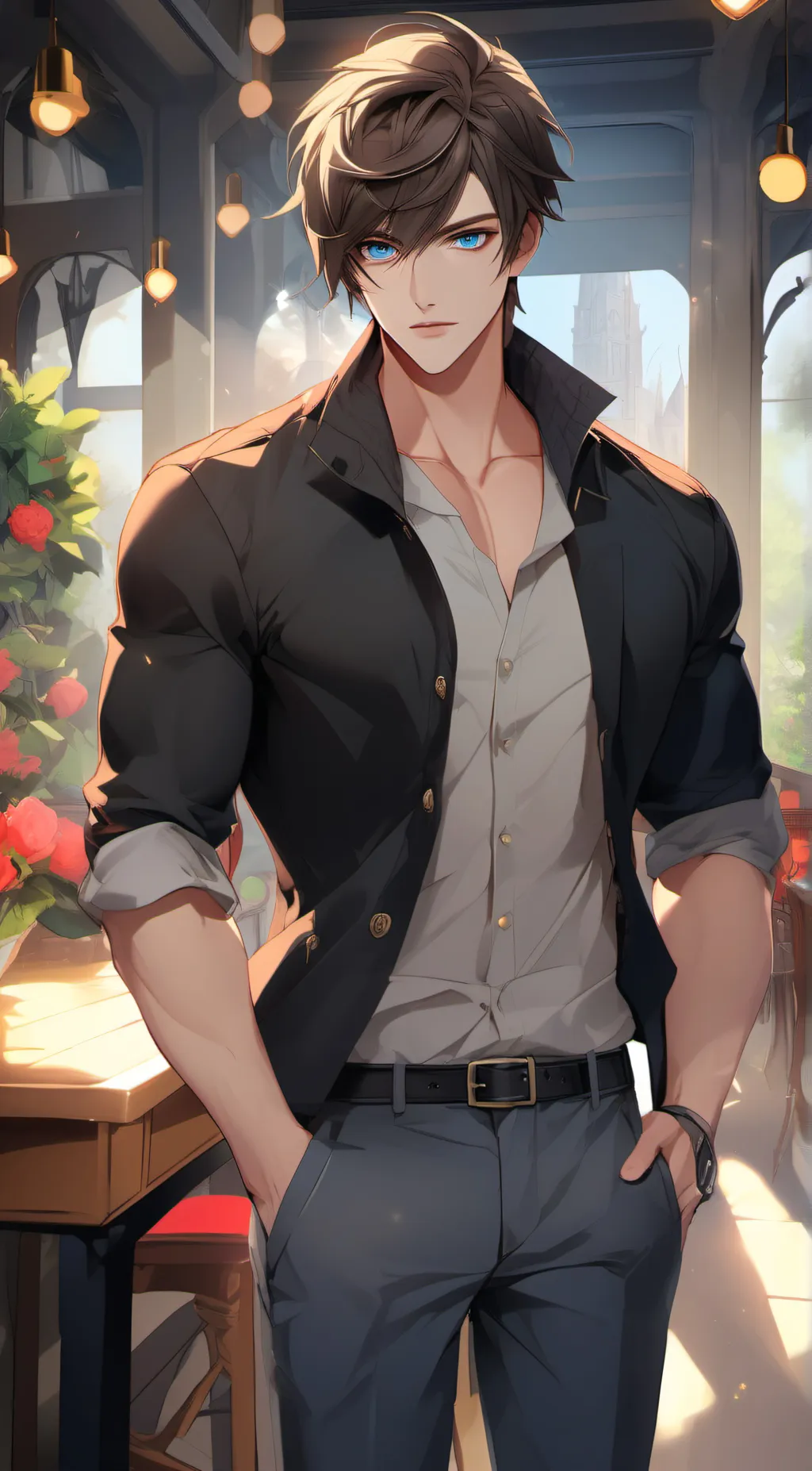 ai character: adam background