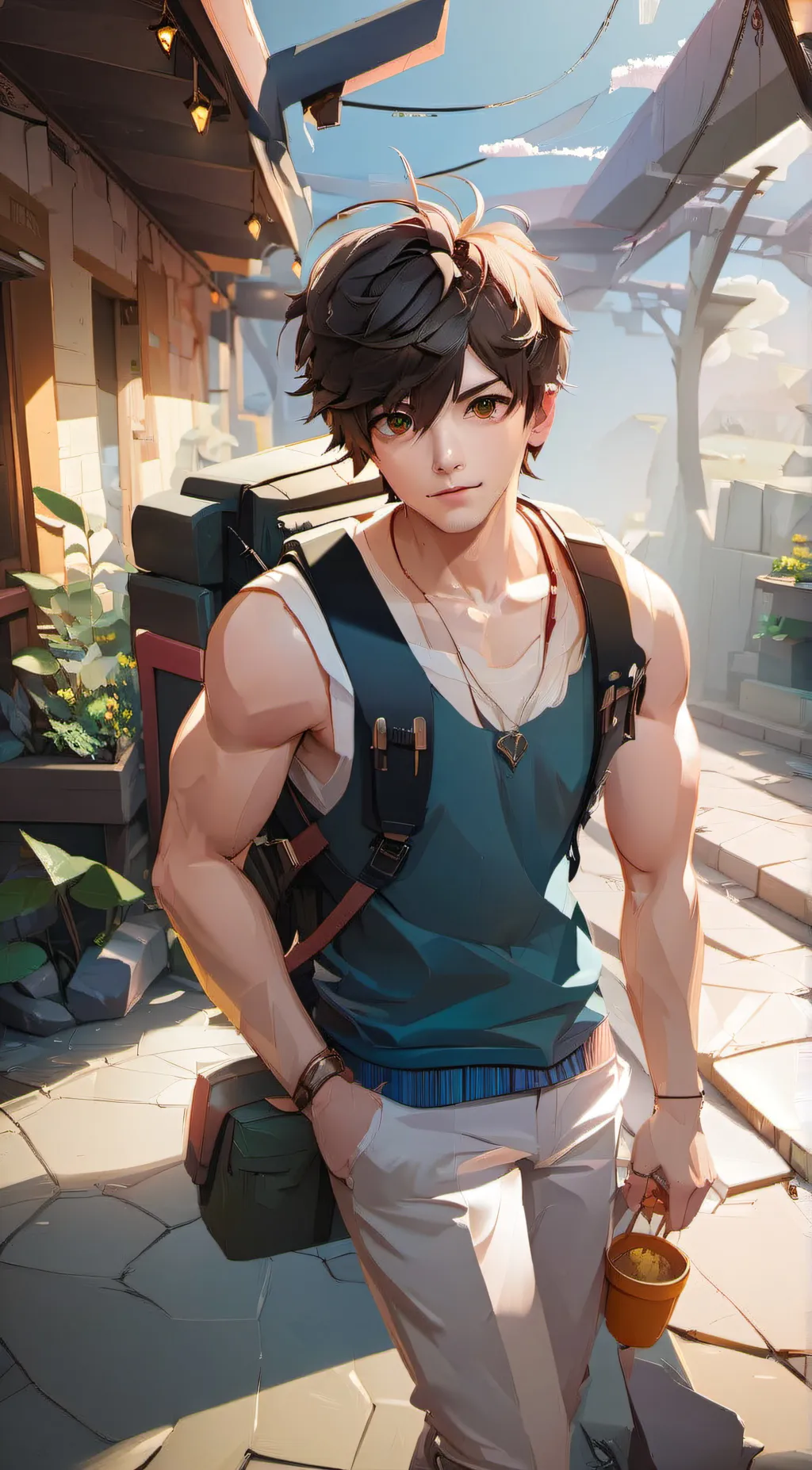 ai character: Leo background