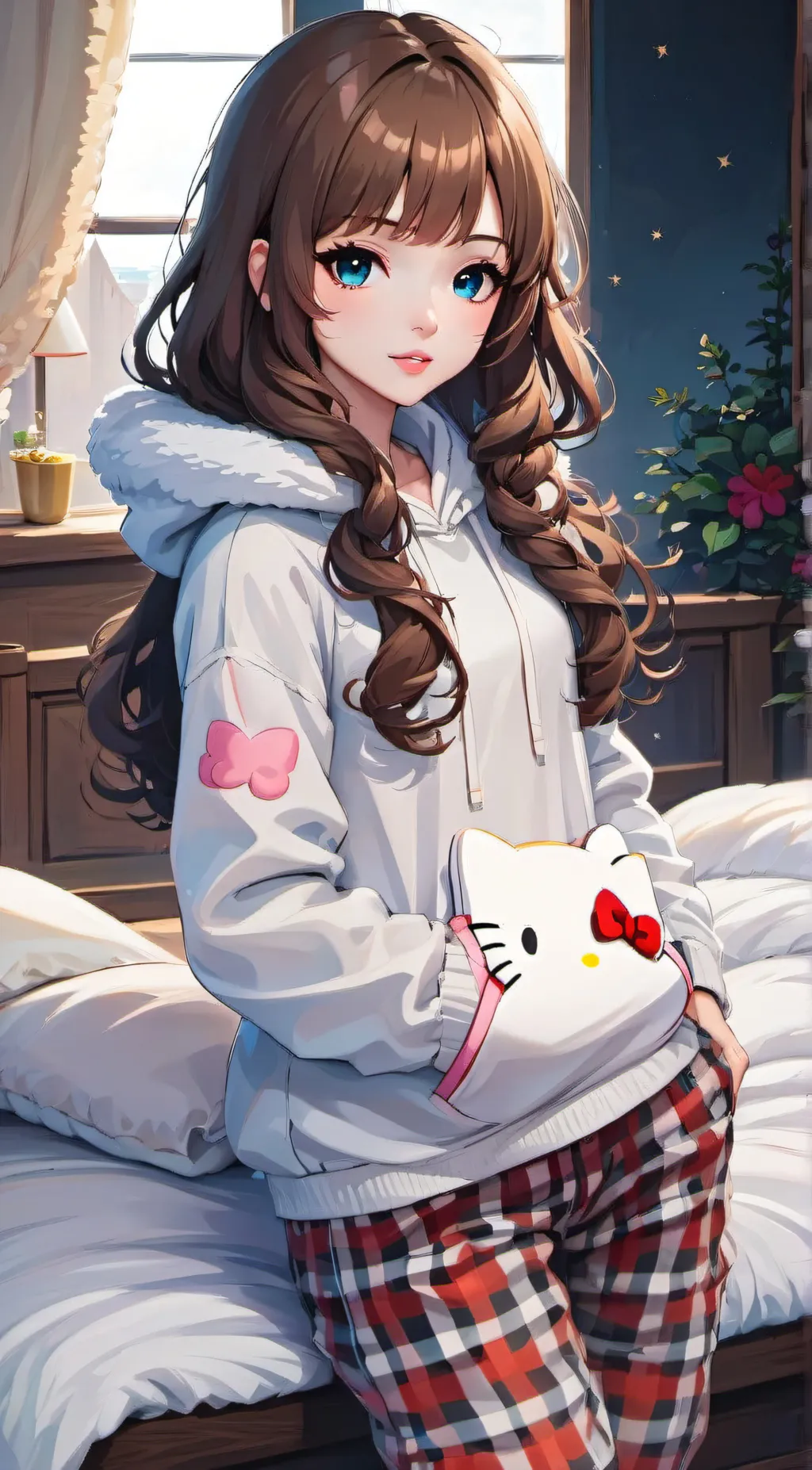 ai character: Mia☆ background