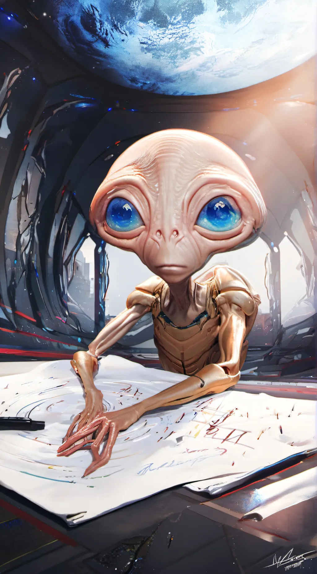 ai character: ET background