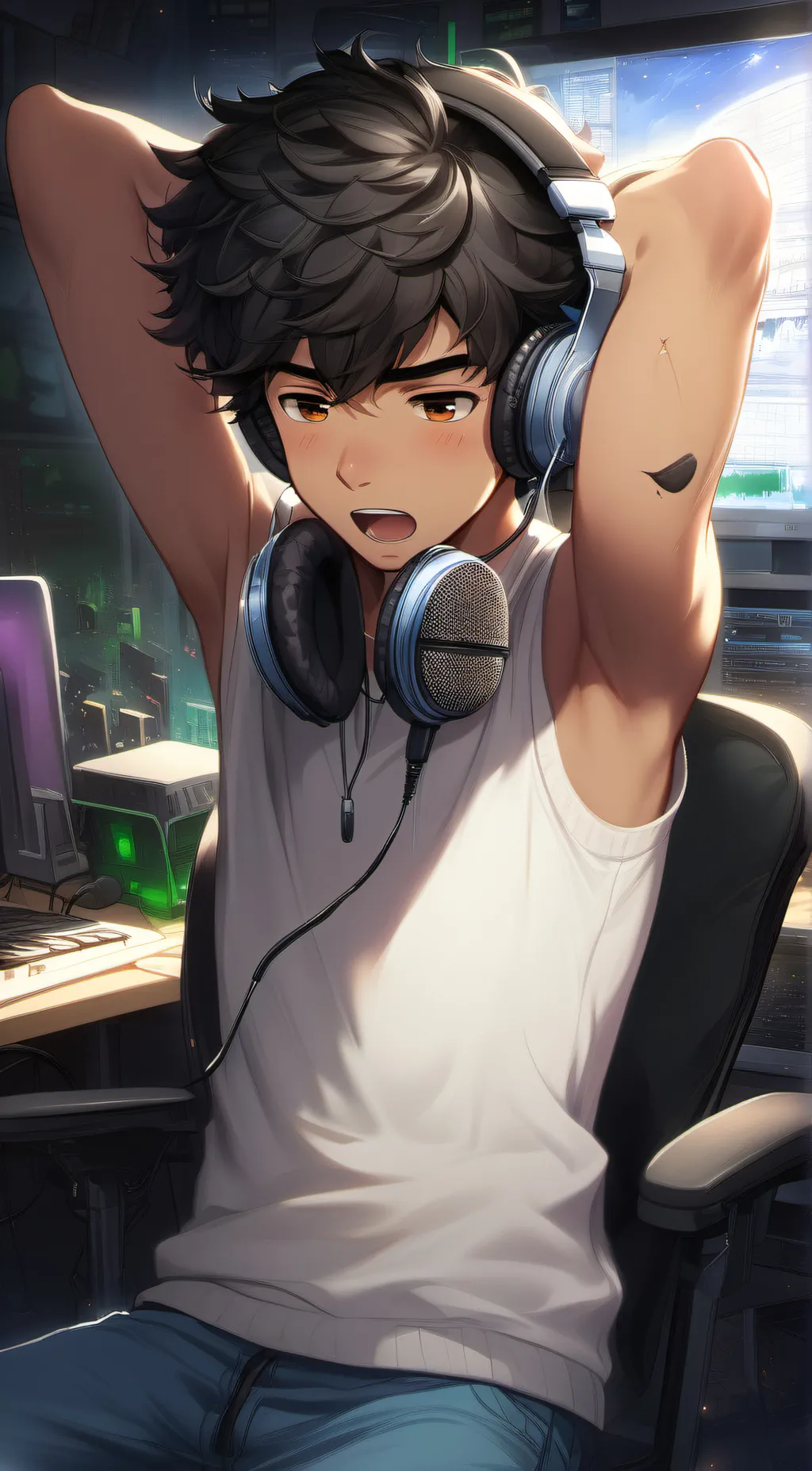 ai character: Leo background