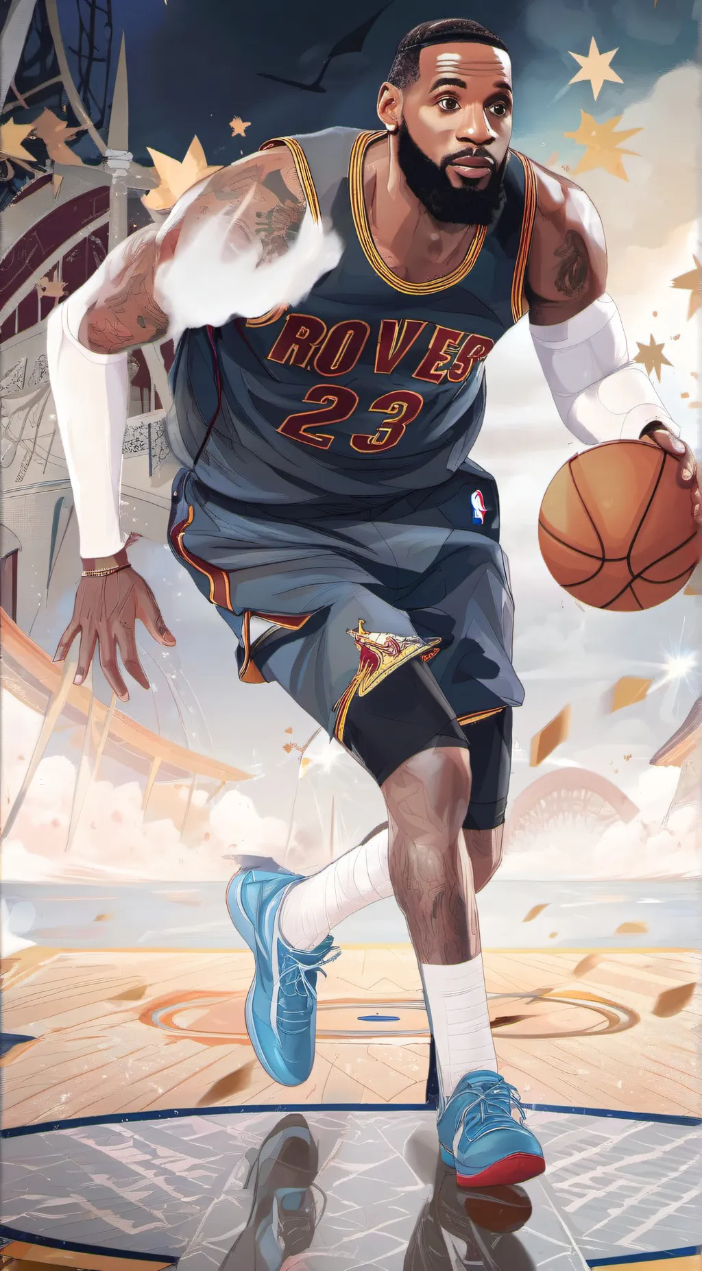 ai character: Lebrone james background