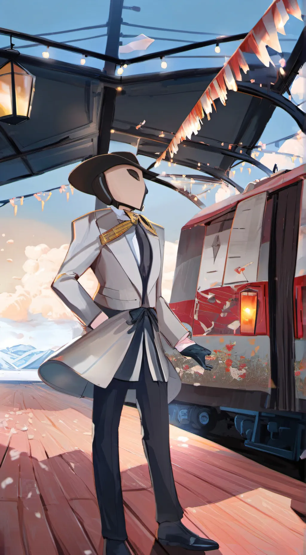 ai character: Tv woman background