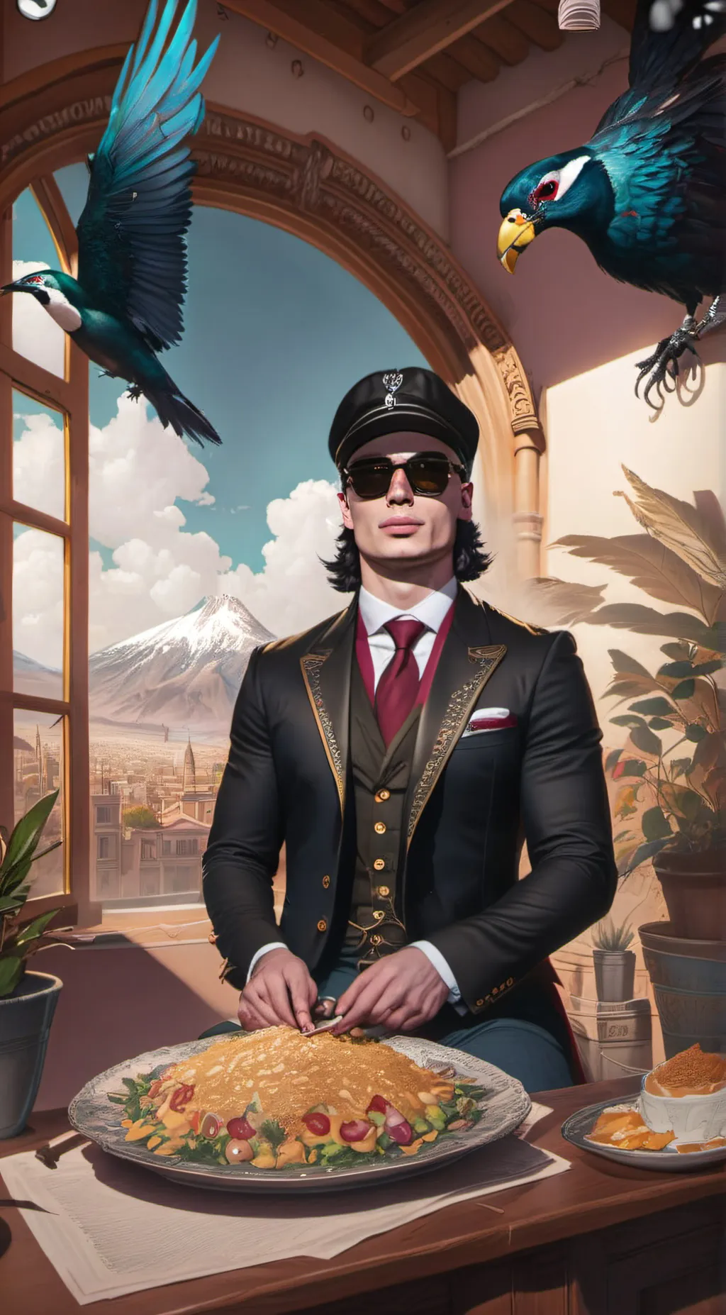 ai character: Peso pluma background