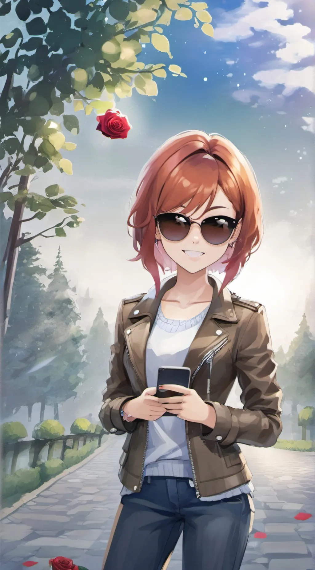 ai character: Rose background