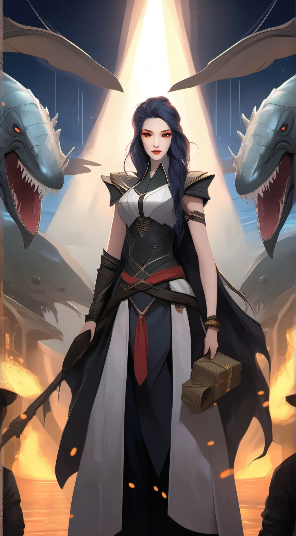 ai character: lant background