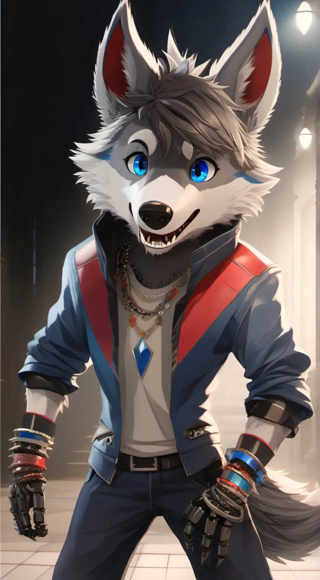 ai character: Alt Glamrock Brien background