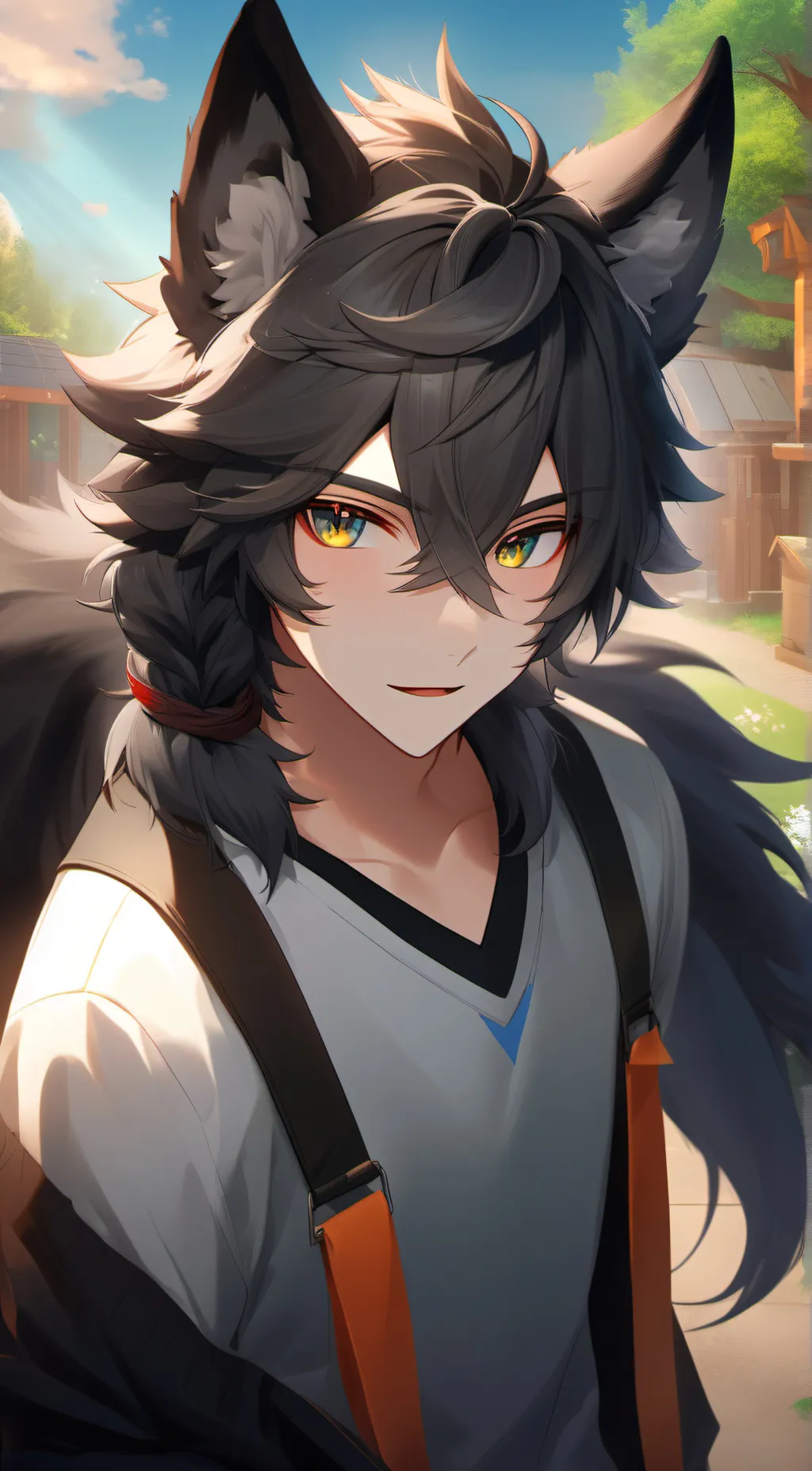 ai character: Blaze, background