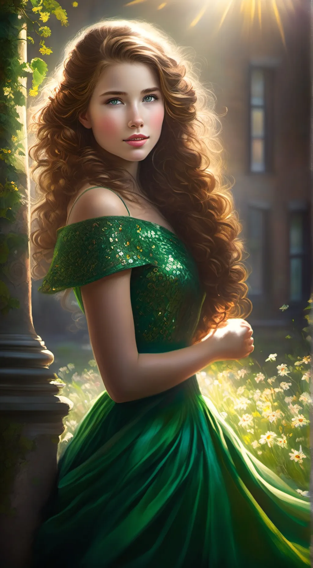 ai character: Emerald  background