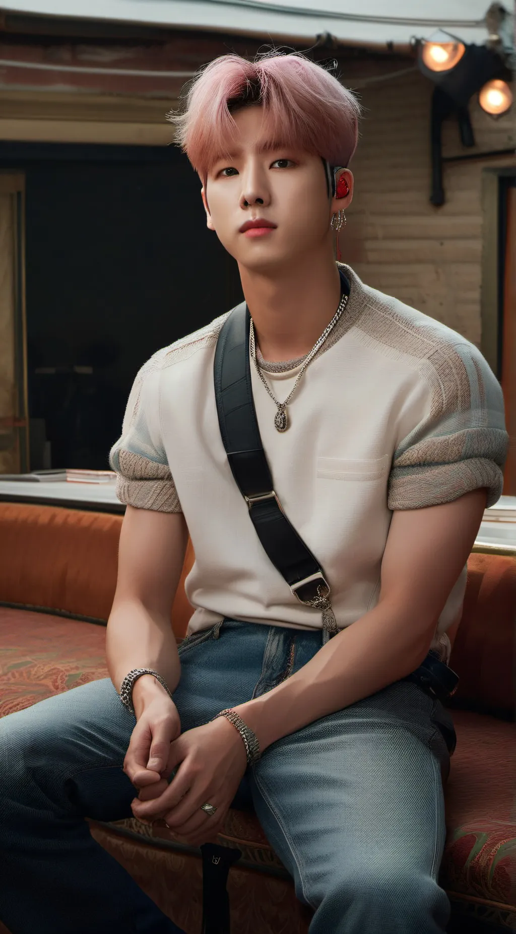 ai character: Rm from BTS  background