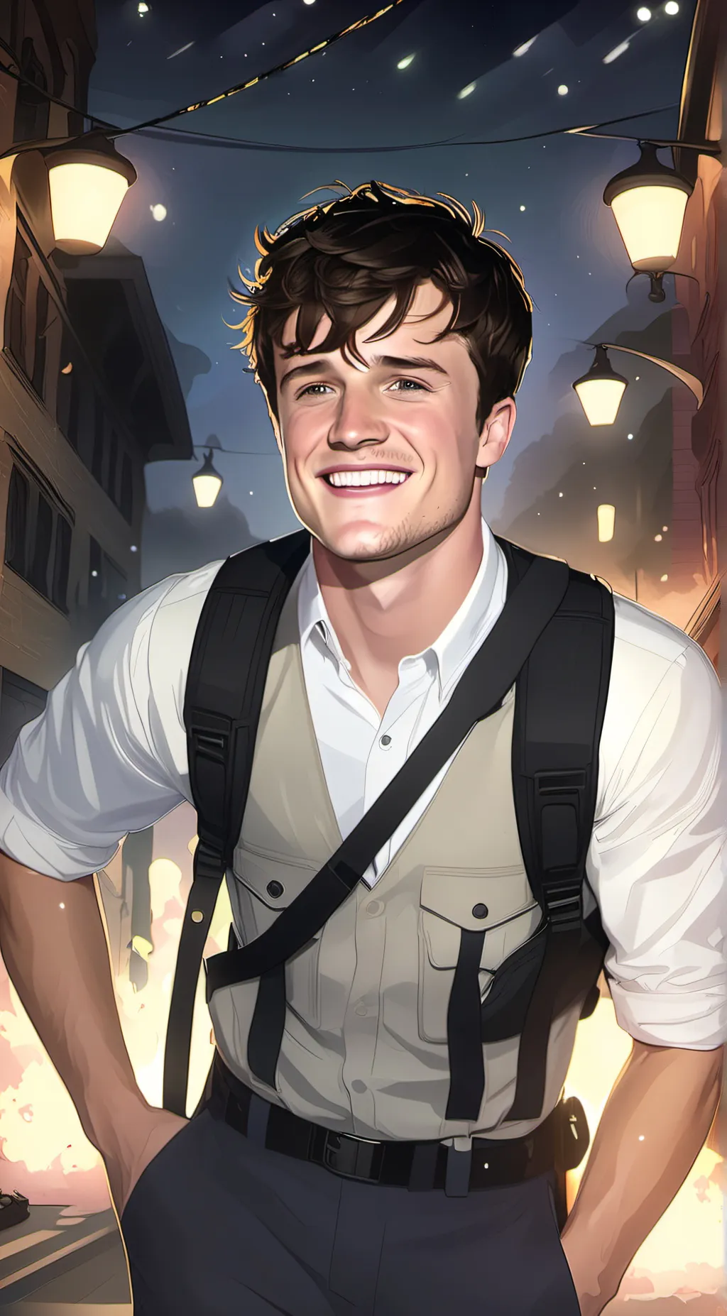 ai character: Josh Hutcherson background