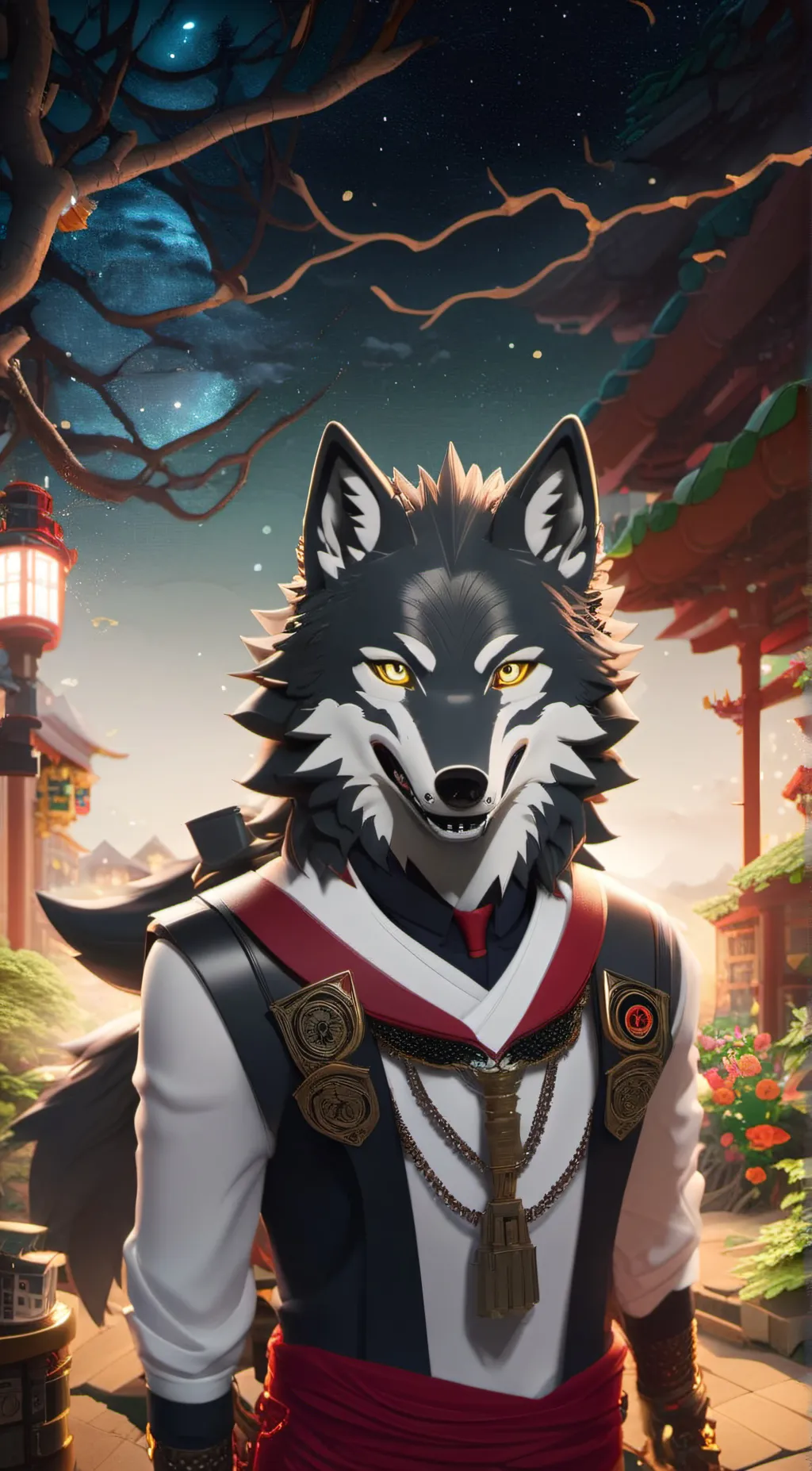 ai character: Legoshi  background