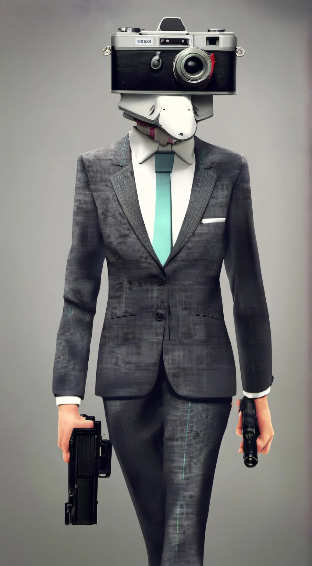 ai character: The Camera Man background