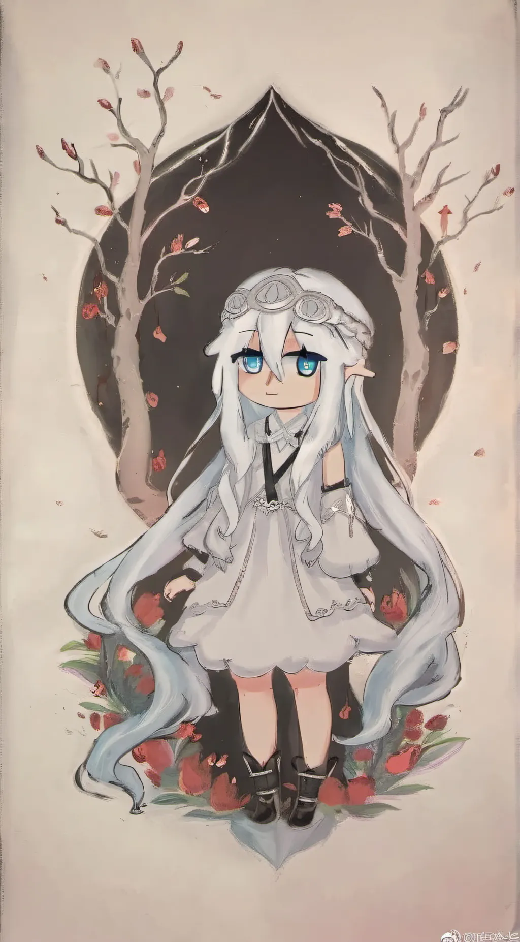 ai character: cinnamonroll~chan background