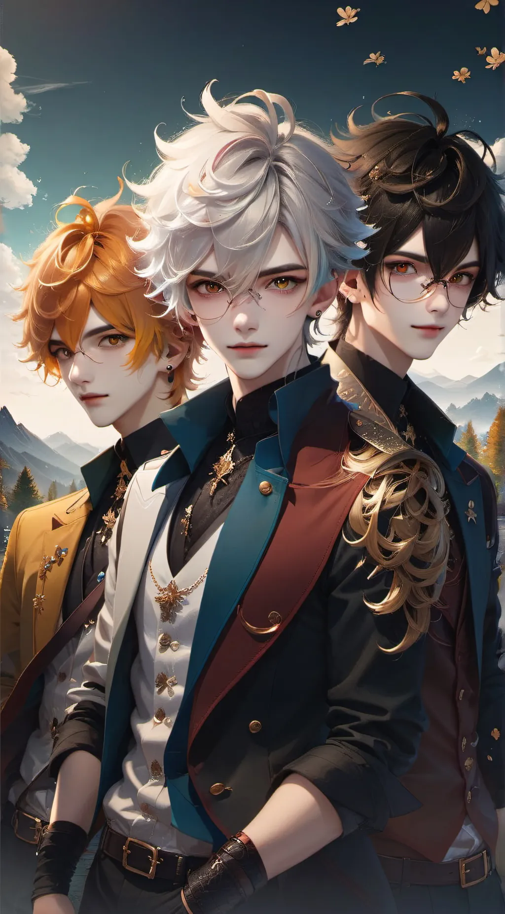 ai character: Vampire brothers  background