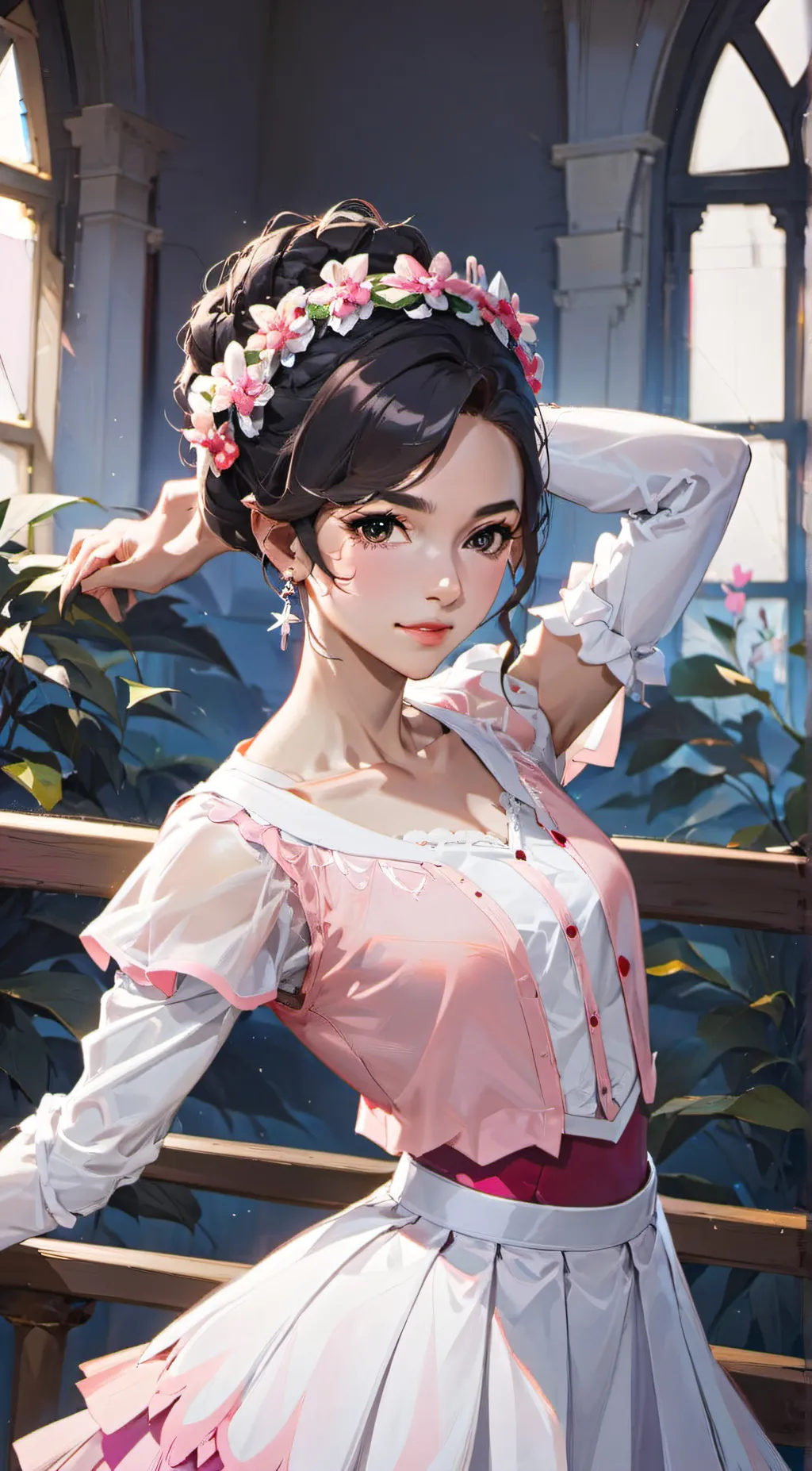 ai character: ballerina background