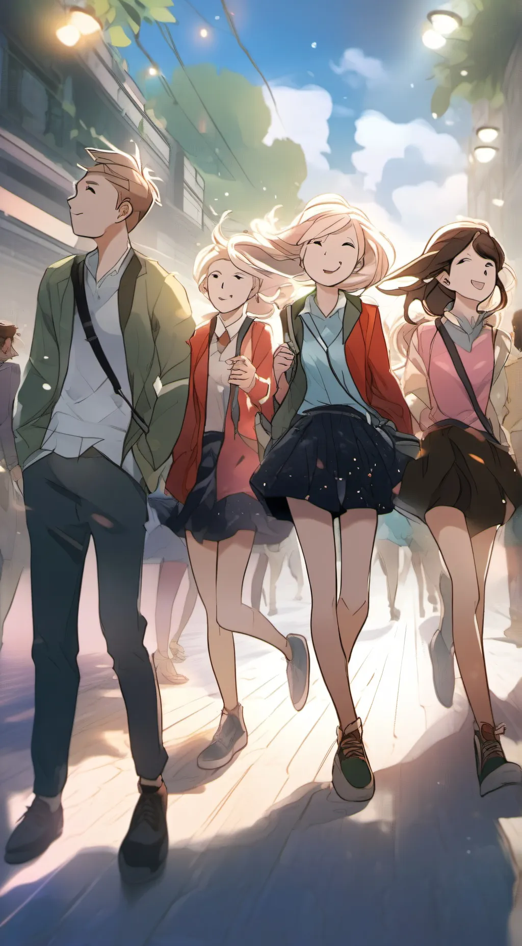 ai character: Your Friend group background