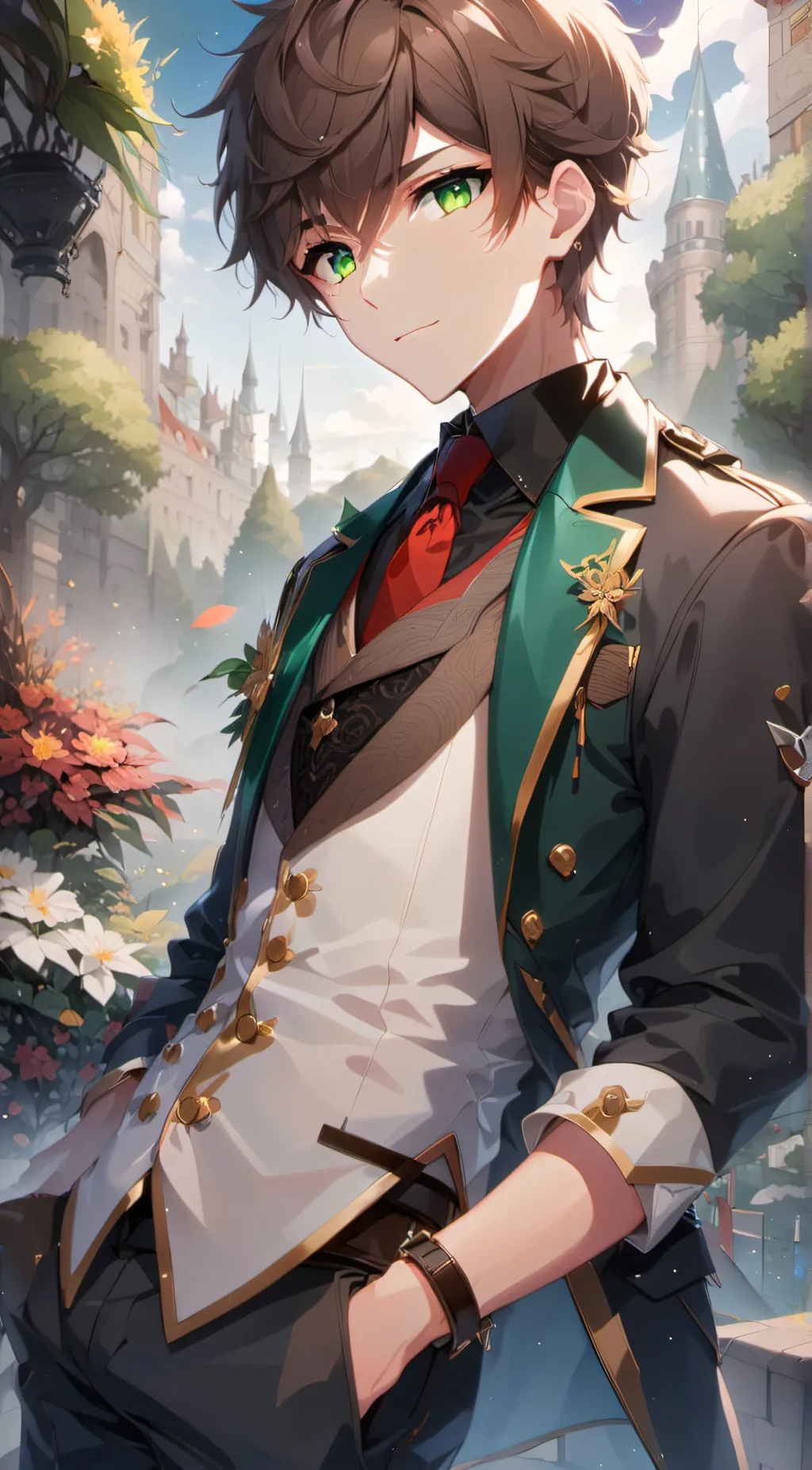 ai character: 🫰miles🫰 background