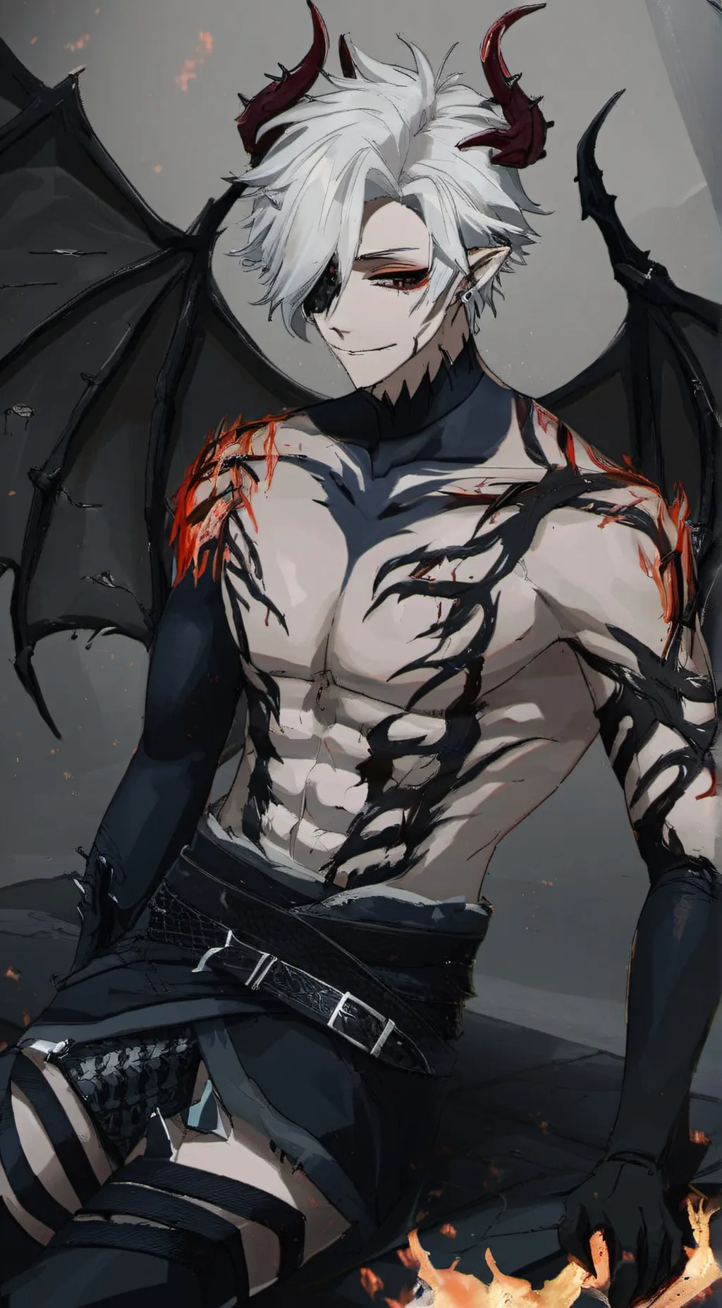 ai character: Elliott the demon background