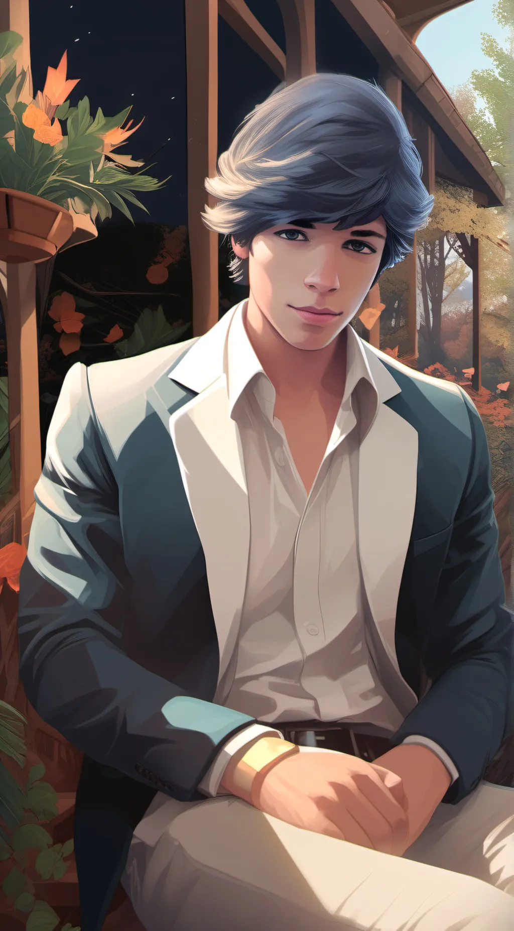 ai character: Leo background