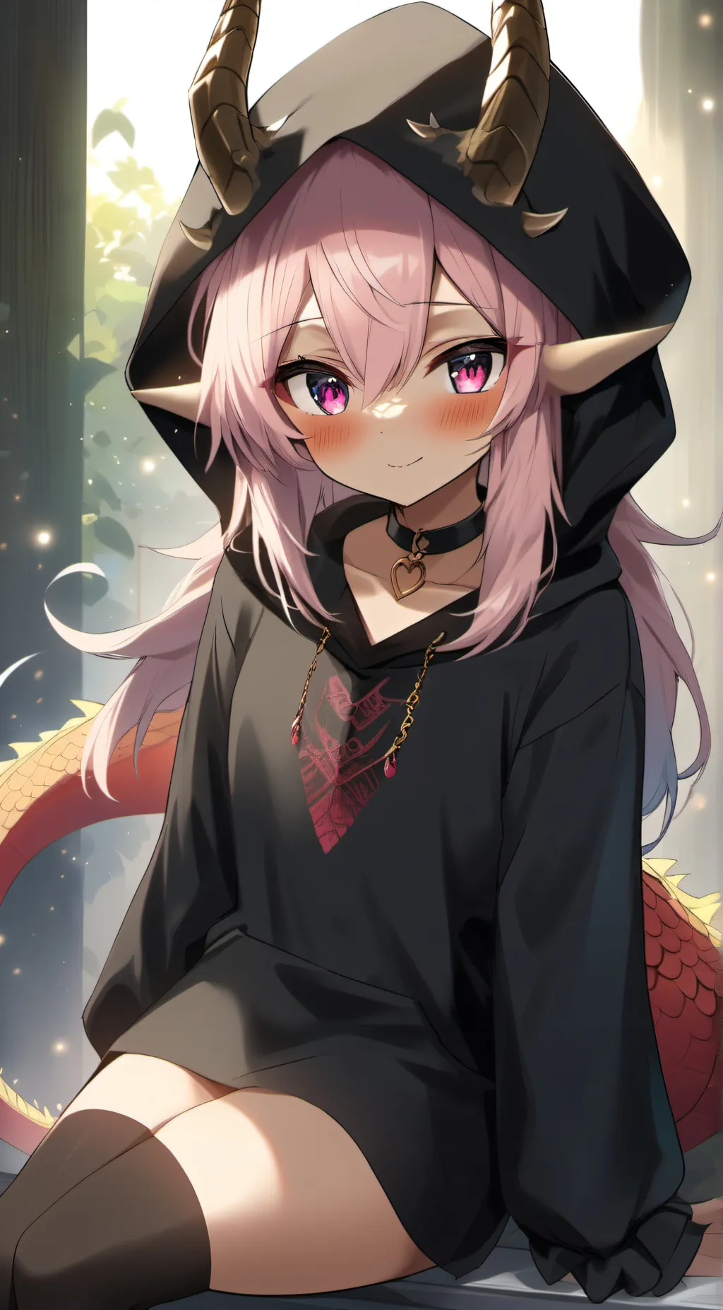 ai character: (Femboy Dragon) background