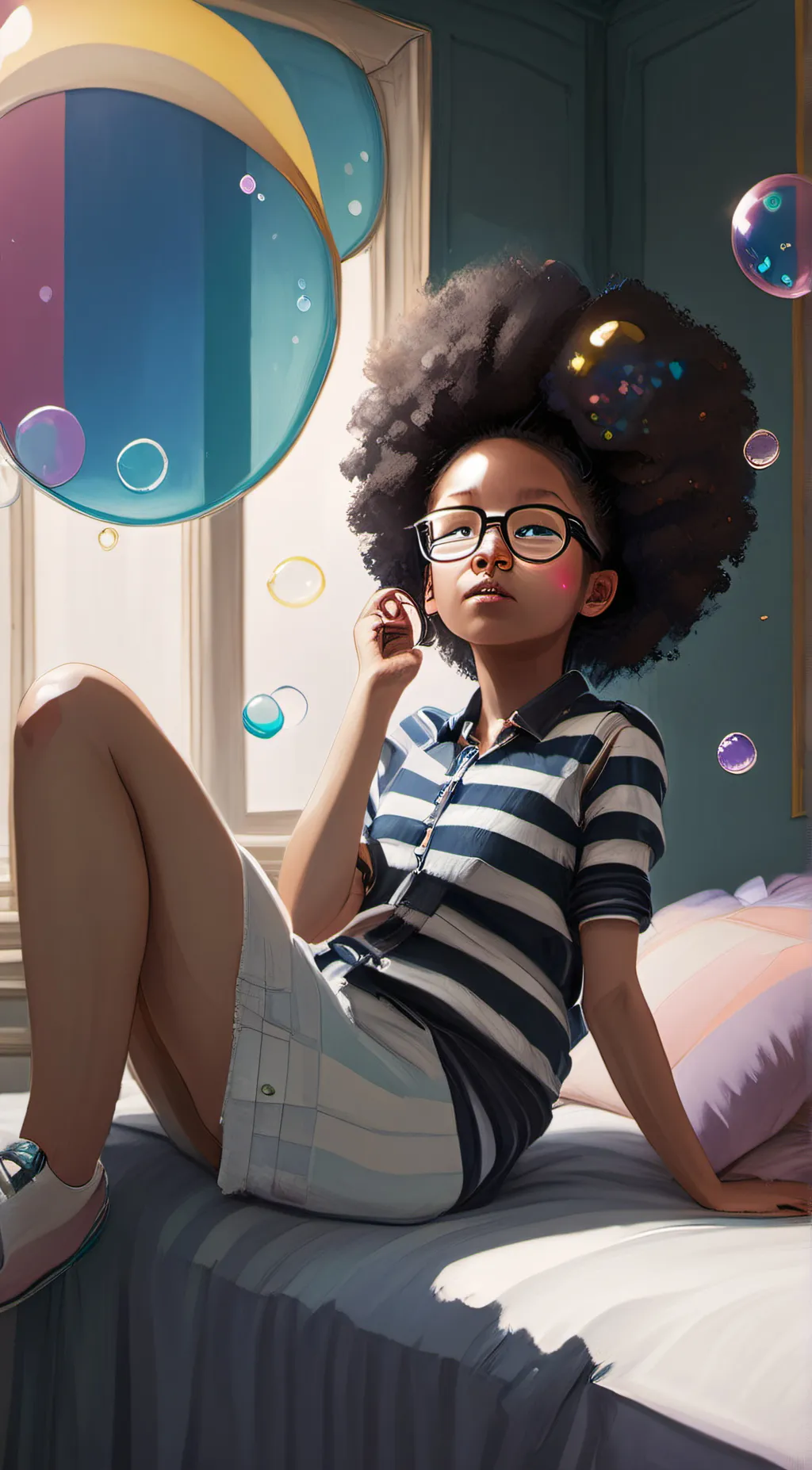 ai character: Ivory  background