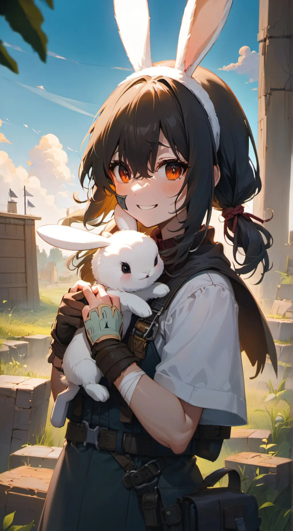ai character: Bunny saver  background