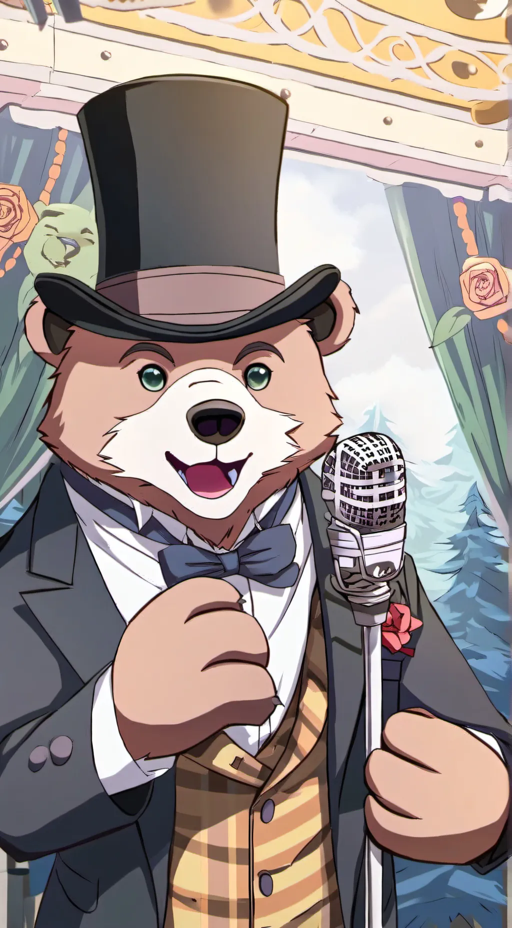 ai character: Freddy Fazbear background