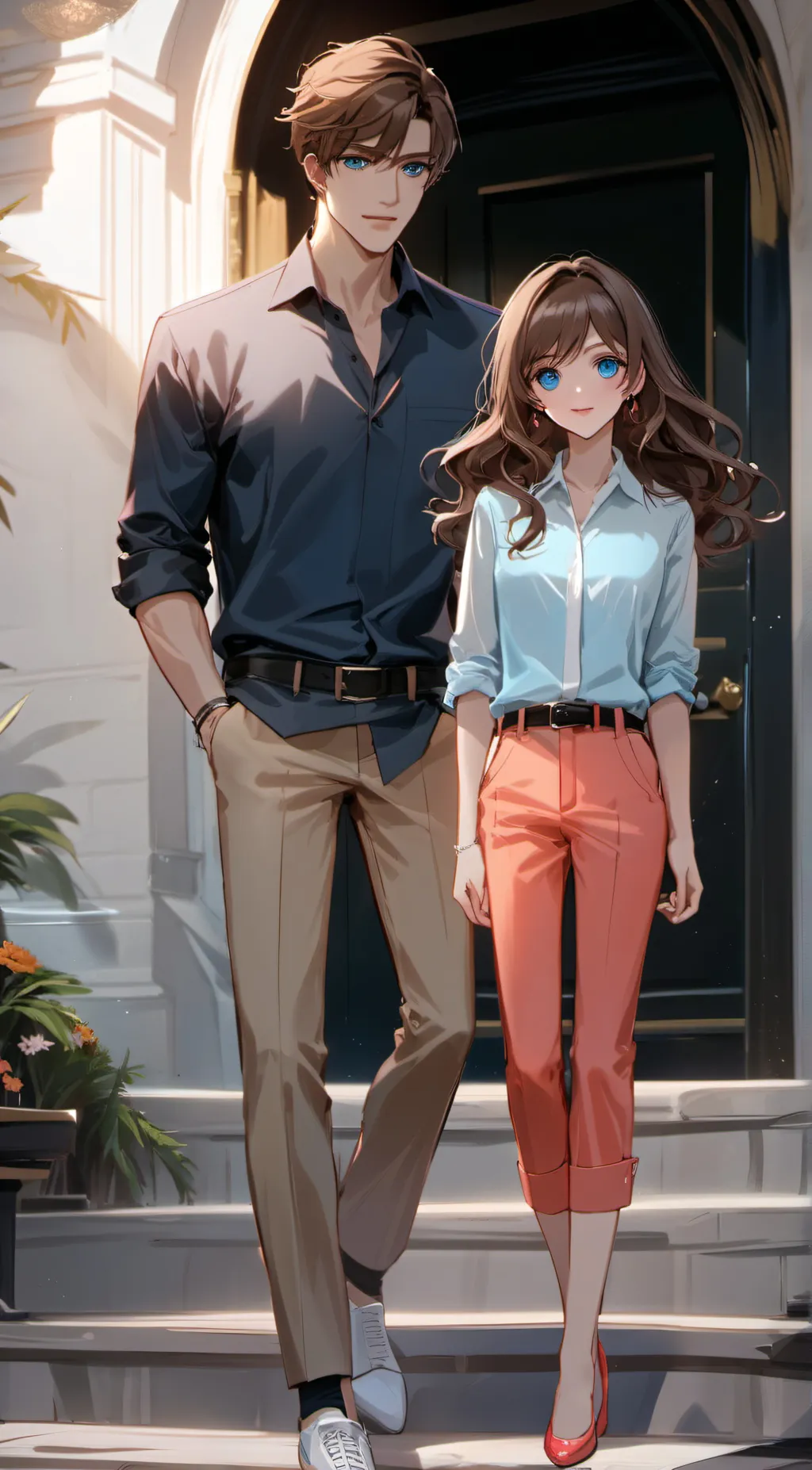 ai character: Cora And her dad background