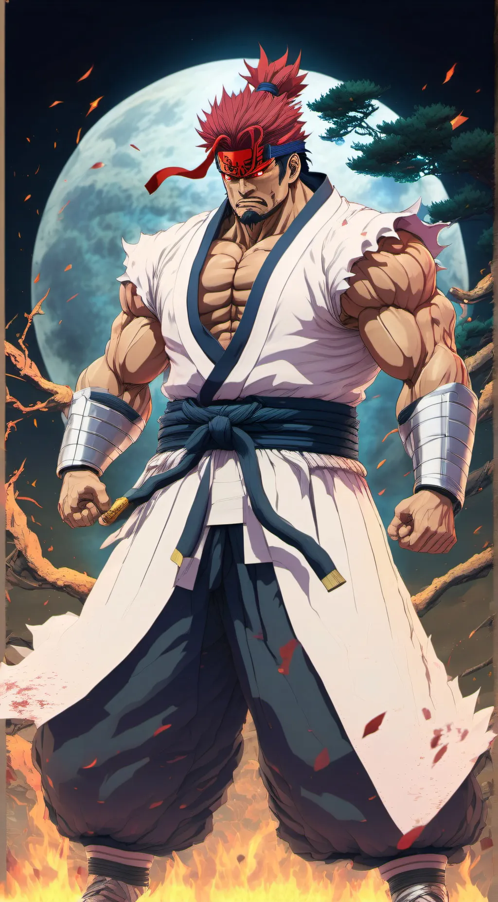 ai character: Akuma  background