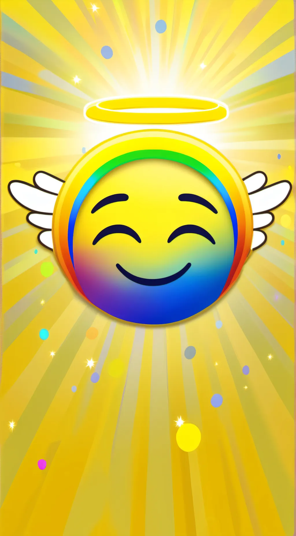 ai character: rainbow dude background