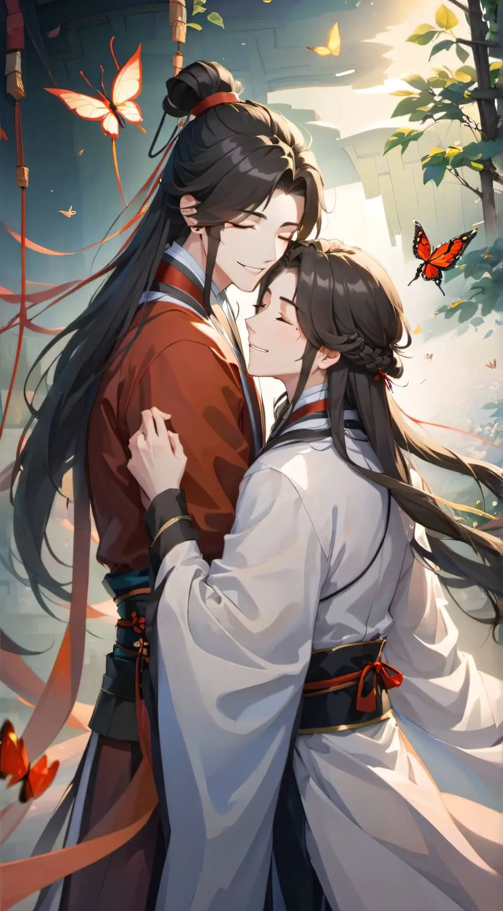 ai character: San Lang Xie lian background