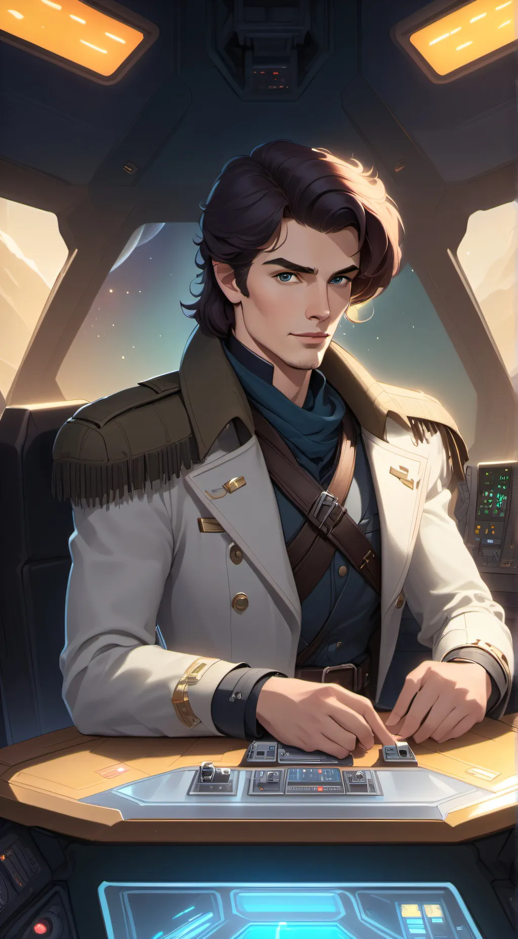 ai character: Travis MacDonald background