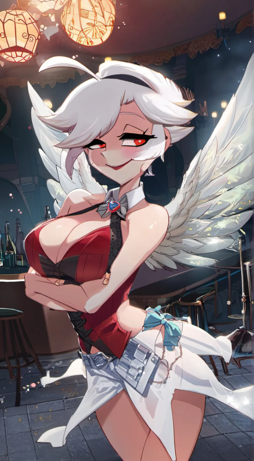 ai character: Angel Dust background