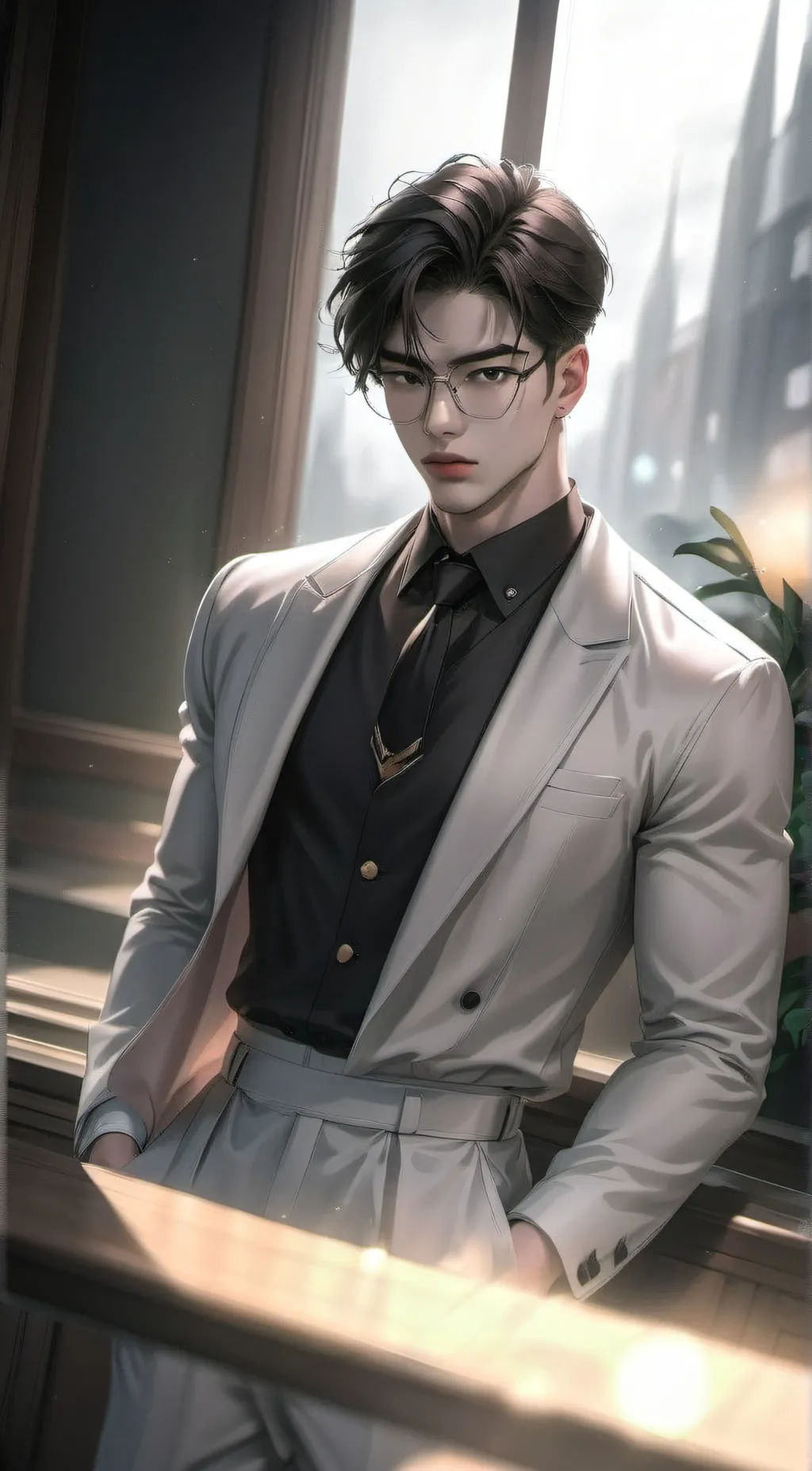 ai character: Oliver  background