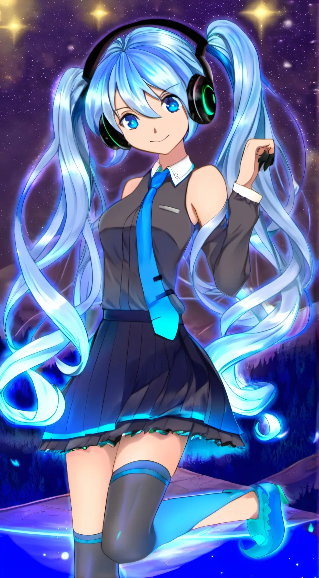 ai character: Miku background