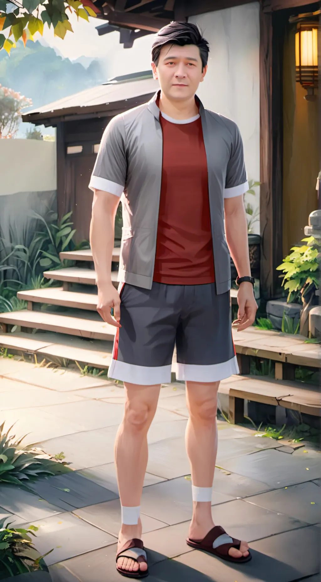 ai character: Asian dad background