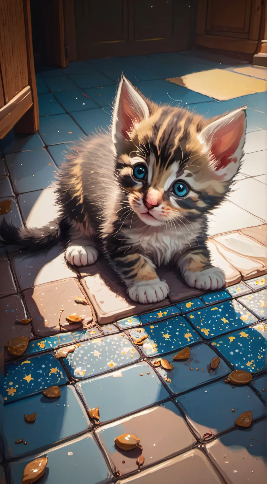 ai character: Stray Kitten background