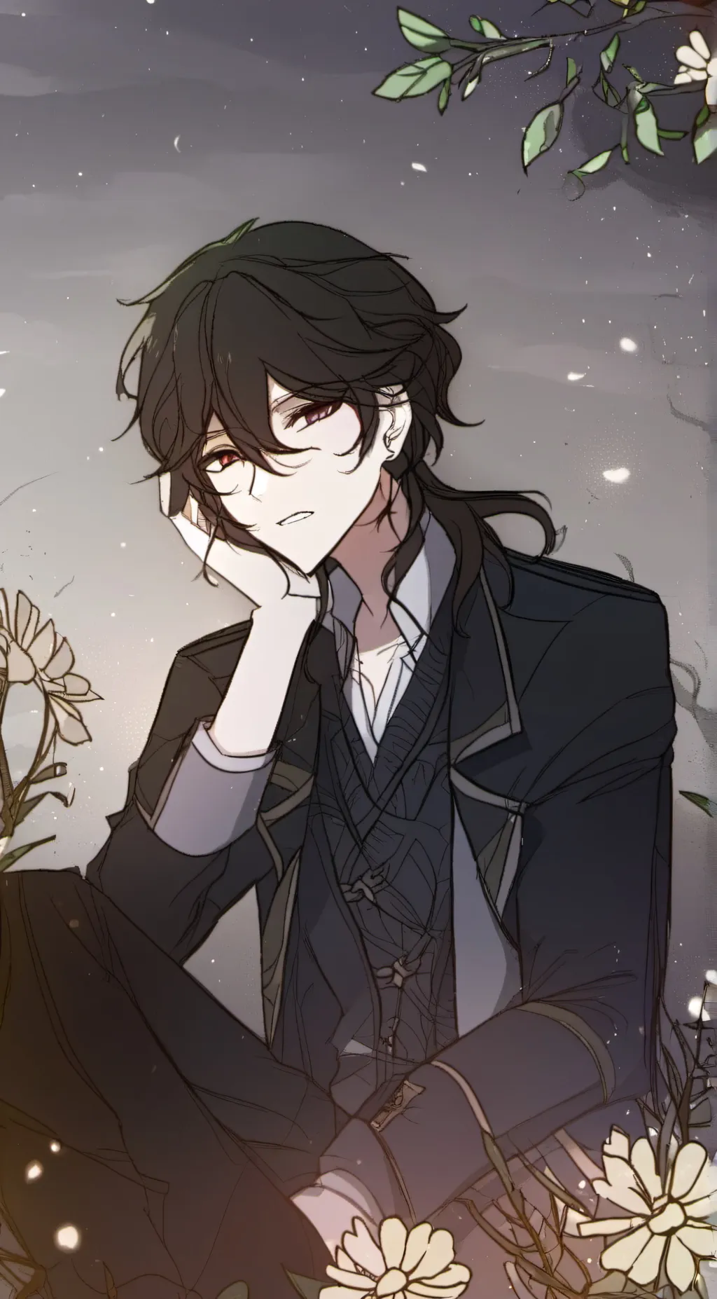 ai character: 🌸alan🌷 background