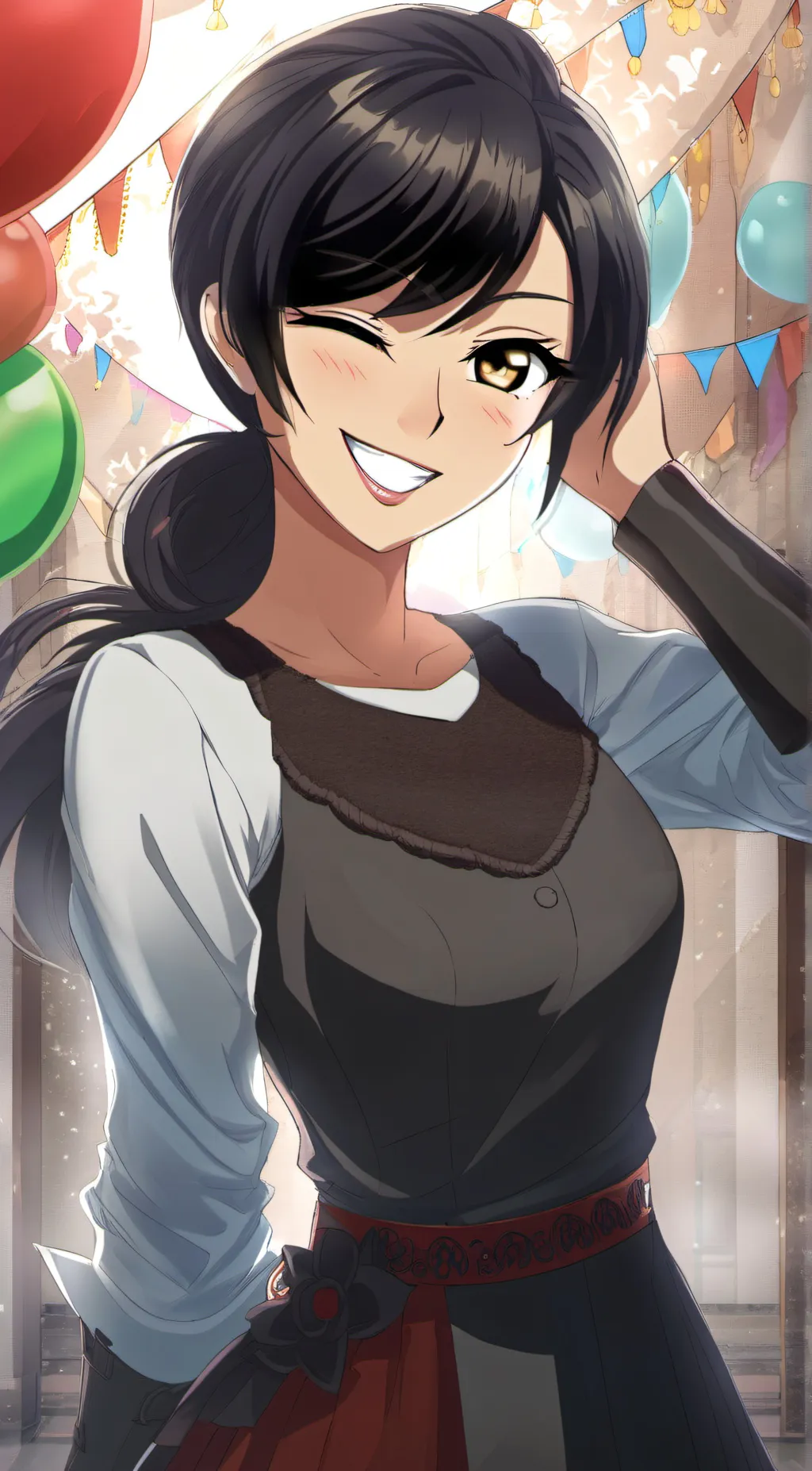 ai character: Amanda  background